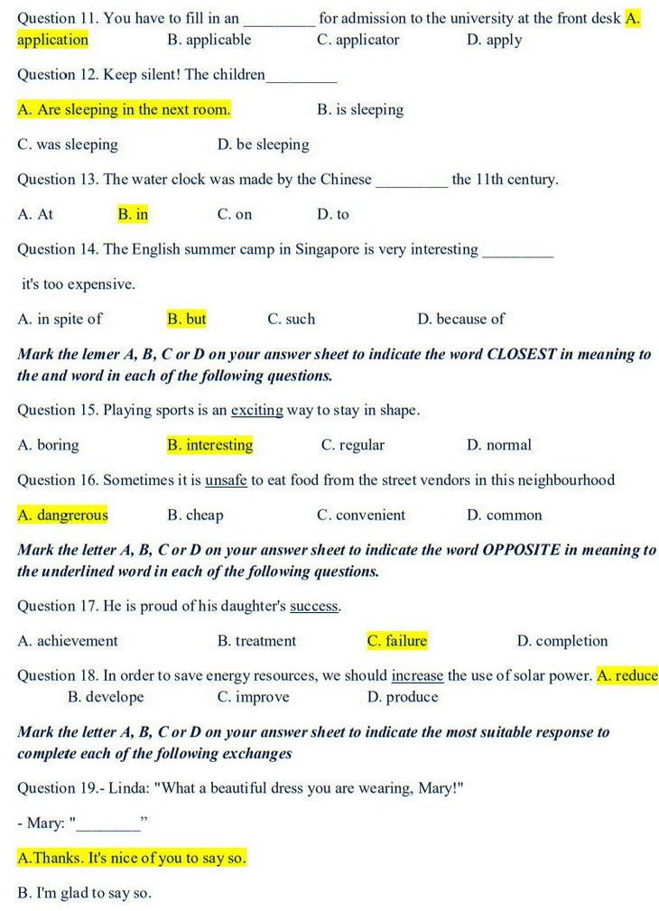 Gợi ý bài giải môn tiếng Anh tuyển sinh lớp 10 tại Hà Nội - Ảnh 10.
