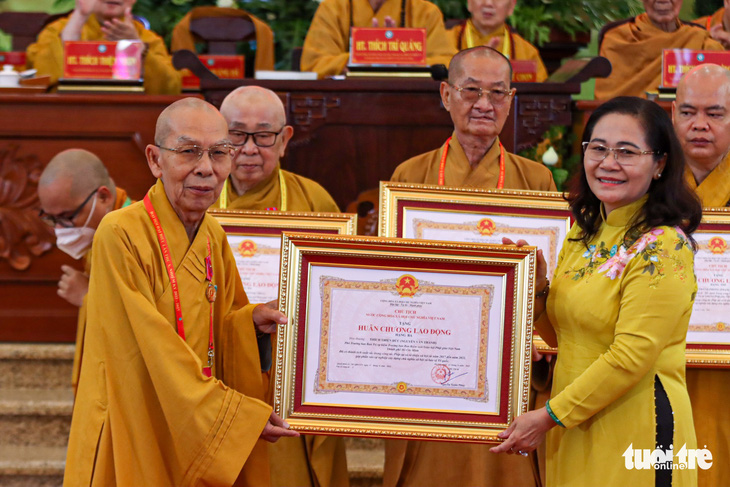 Hòa thượng Thích Lệ Trang làm trưởng Ban trị sự Giáo hội Phật giáo Việt Nam TP.HCM lần thứ X - Ảnh 5.