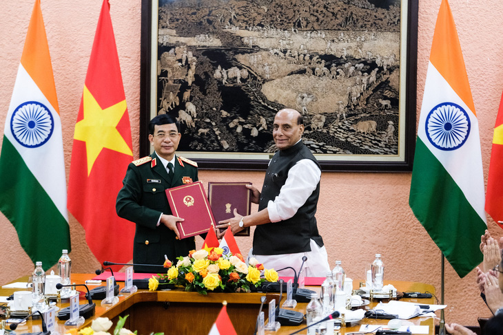 Việt Nam lên tiếng về thỏa thuận hậu cần quân sự với Ấn Độ - Ảnh 1.