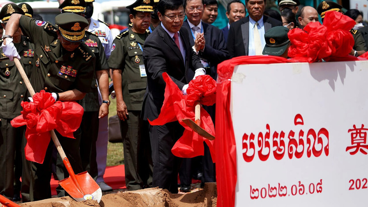 Campuchia, Trung Quốc động thổ dự án cải tạo căn cứ hải quân Ream ở tỉnh Sihanoukville - Ảnh 1.
