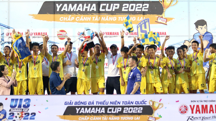 U13 Sông Lam Nghệ An vô địch Giải bóng đá thiếu niên toàn quốc 2022 - Ảnh 1.