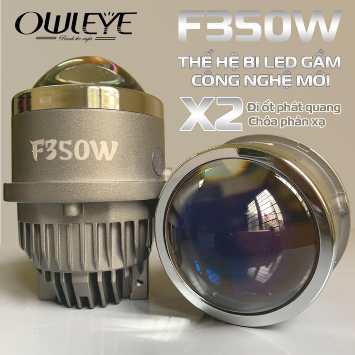 Owleye F350 Premium, dòng bi led gầm với công nghệ choá kép - Ảnh 3.