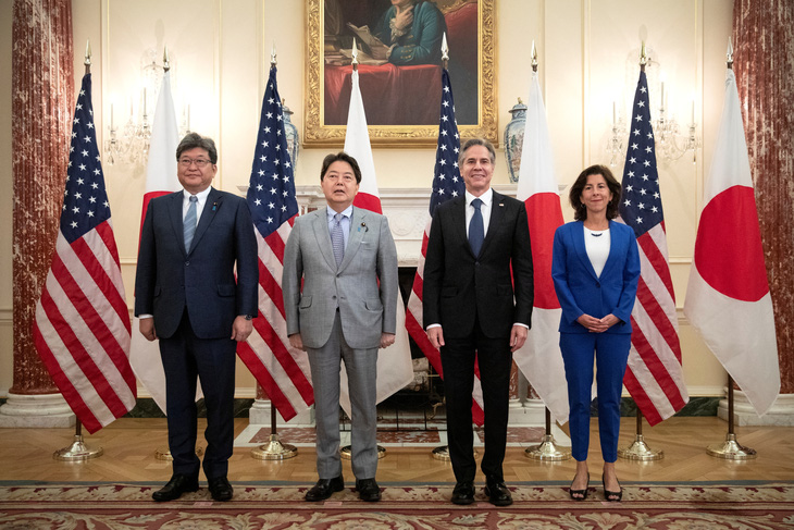 Mỹ - Nhật họp bàn bảo vệ trật tự kinh tế dựa trên luật lệ - Ảnh 1.
