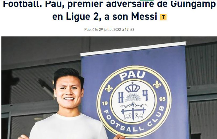 Báo Pháp háo hức với màn ra mắt của Quang Hải ở Ligue 2 - Ảnh 1.