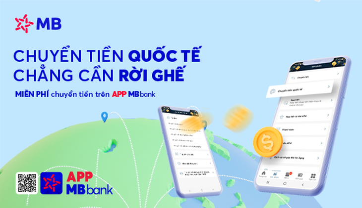 Chuyển tiền quốc tế dễ dàng trên app MBBank - Ảnh 1.