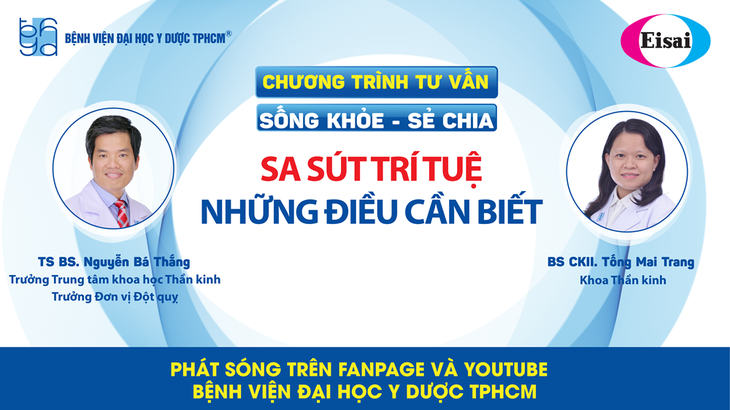 Chương trình tư vấn: Sa sút trí tuệ -  những điều cần biết - Ảnh 1.