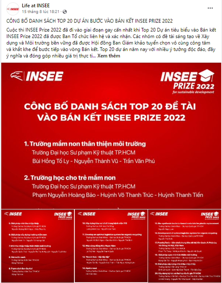 Công bố các dự án xuất sắc nhất vào bán kết cuộc thi INSEE Prize 2022 - Ảnh 2.