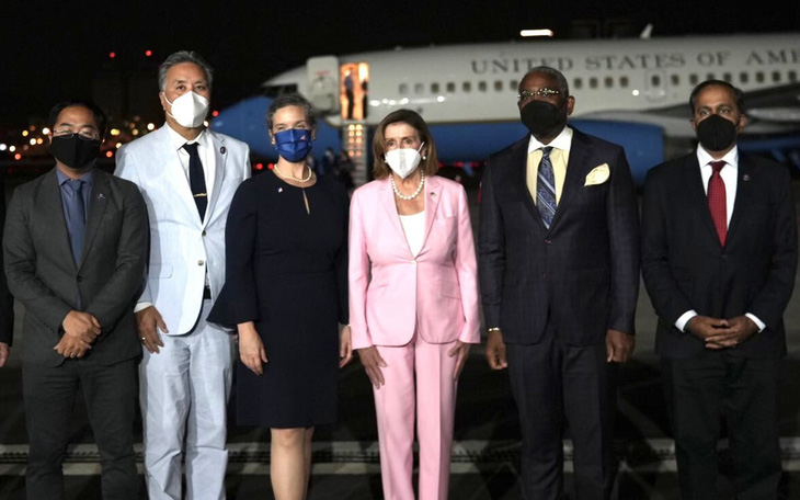 Chủ tịch Hạ viện Mỹ Nancy Pelosi đã đến Đài Loan