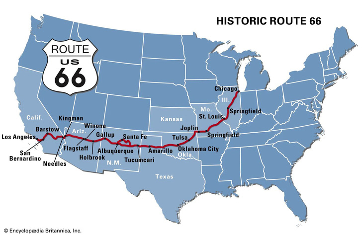 Cao tốc - những con đường phát triển - Kỳ 1: Đường 66 - con đường di sản huyền thoại Mỹ - Ảnh 1.