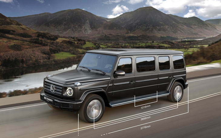 Mercedes-AMG G63 bản kéo dài, chống đạn cho nhà giàu, cần garage ít nhất 6m