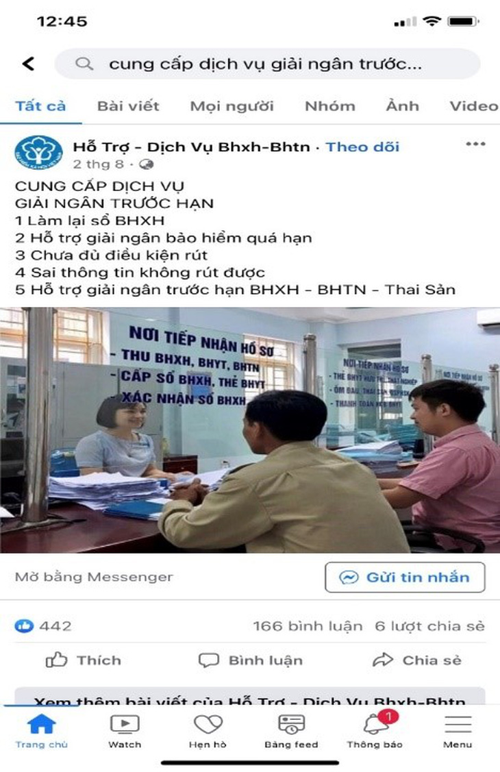 Mạo danh bảo hiểm xã hội để lừa đảo ‘xử lý thủ tục quá hạn’ qua Facebook, Zalo - Ảnh 1.