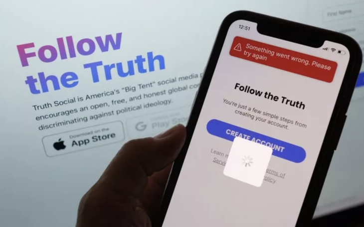 Mạng xã hội Truth Social của ông Trump lỗ nặng