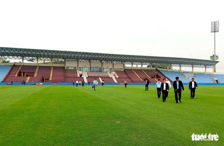 Sân Việt Trì đã sẵn sàng cho trận đấu U20 Việt Nam với U20 Palestine - Ảnh 1.