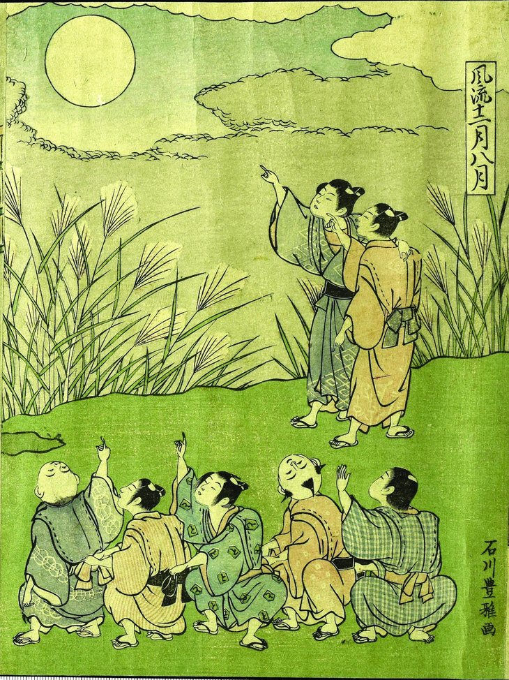 Người Nhật Bản thời Edo: Lễ ngắm trăng không chỉ có rằm tháng 8 - Ảnh 1.