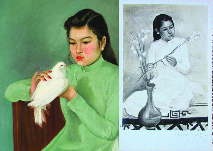 Đi tìm tác giả bức tranh Cô gái bên chim bồ câu - Ảnh 1.
