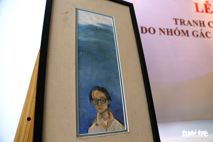 “Như là mây giang hồ” của họa sĩ Đinh Cường vẽ Trịnh Công Sơn về với Bảo tàng Mỹ thuật Huế - Ảnh 2.