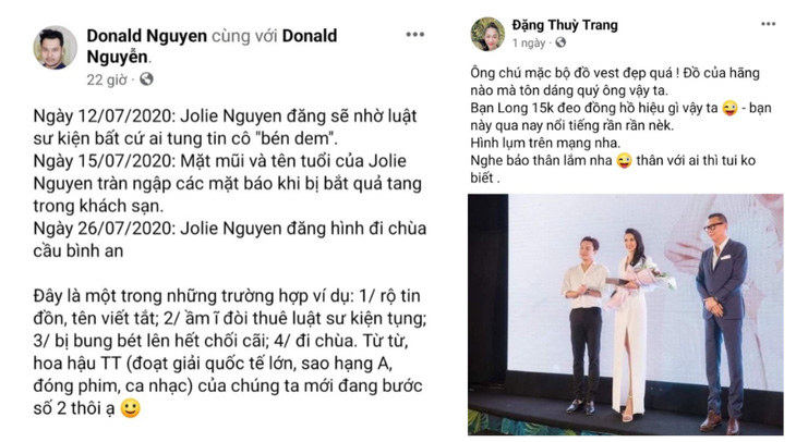 Hoa hậu Thùy Tiên nêu 2 Facebooker đăng ảnh, ám chỉ liên quan đường dây bán dâm - Ảnh 2.