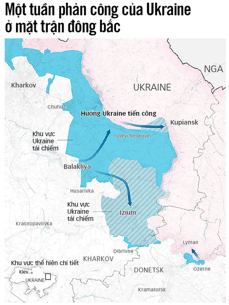Ukraine phản công thắng lợi nhờ chiến thuật giương đông kích tây? - Ảnh 2.