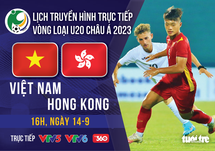 Lịch trực tiếp U20 Việt Nam gặp Hong Kong ở vòng loại Giải U20 châu Á 2023 - Ảnh 1.