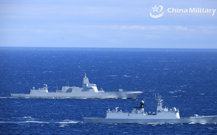 Hải quân Nga và Trung Quốc tuần tra chung ở Thái Bình Dương