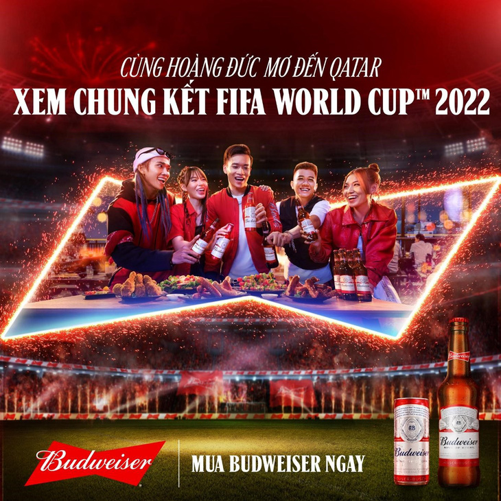 Hoàng Đức cùng Messi - Neymar - Sterling trong chiến dịch  FIFA World Cup  2022 của Budweiser - Ảnh 3.