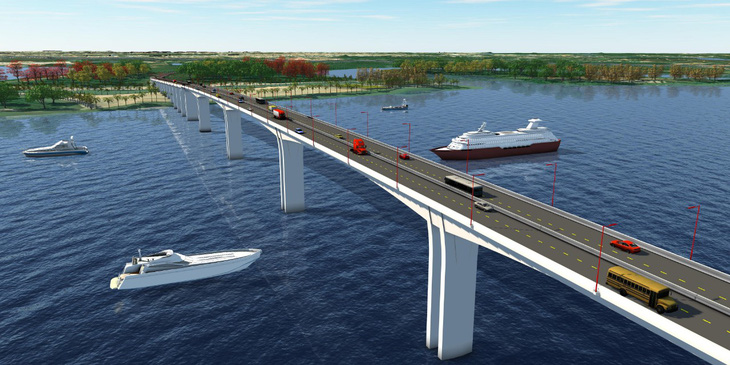Chuẩn bị khởi công cầu Nhơn Trạch thuộc dự án đường vành đai 3 TP.HCM - Ảnh 1.