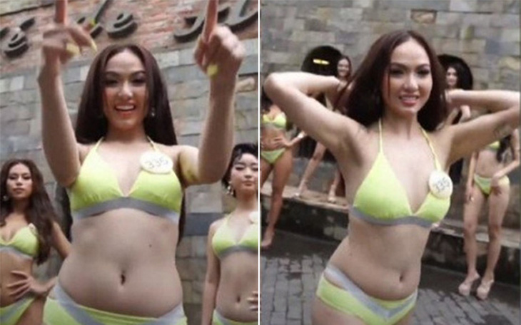 Thí sinh Miss Grand Vietnam 2022 lộ bụng mỡ khi diện áo tắm