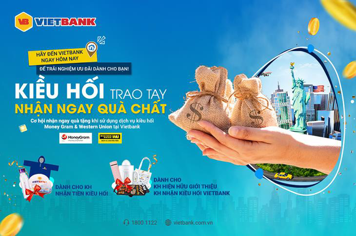 Vietbank ưu đãi khách hàng nhận kiều hối - Ảnh 1.