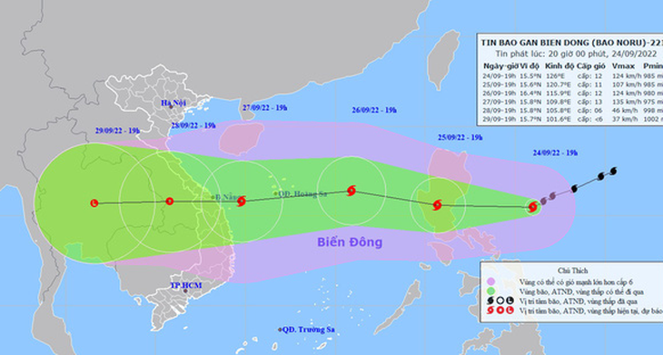 Bão Noru giật cấp 15, đi rất nhanh vào Biển Đông và có thể mạnh thêm - Ảnh 1.