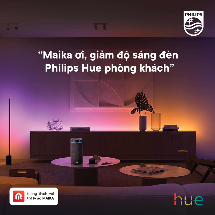 Philips Hue - Lần đầu tiên tích hợp trợ lý ảo thuần Việt Maika - Ảnh 4.