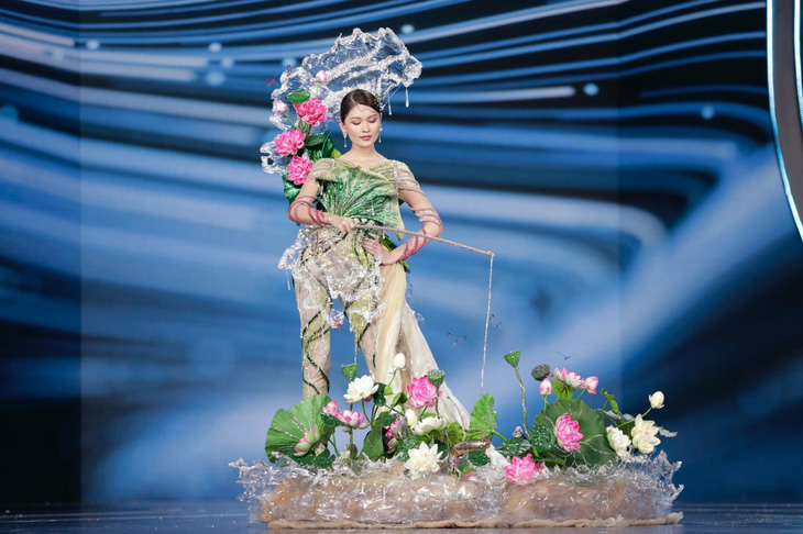 Màn trình diễn trang phục dân tộc như tấu hề tại Miss Grand Việt Nam - Ảnh 11.