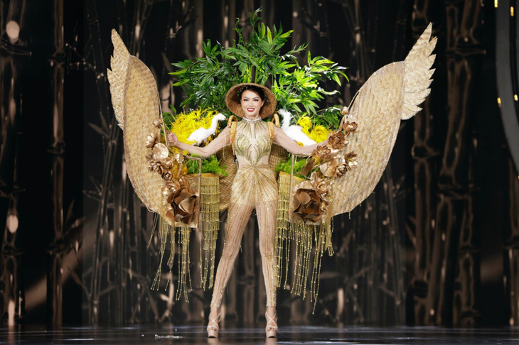 Màn trình diễn trang phục dân tộc như tấu hề tại Miss Grand Việt Nam - Ảnh 12.
