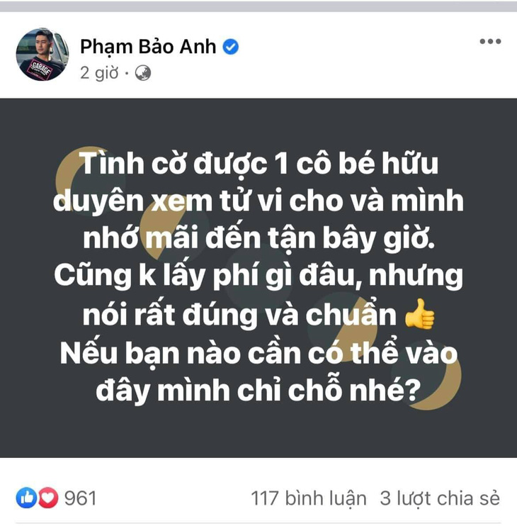 Bất ngờ giới thiệu xem bói miễn phí, sao Việt bị nghi xài chiêu ‘lùa gà’? - Ảnh 3.