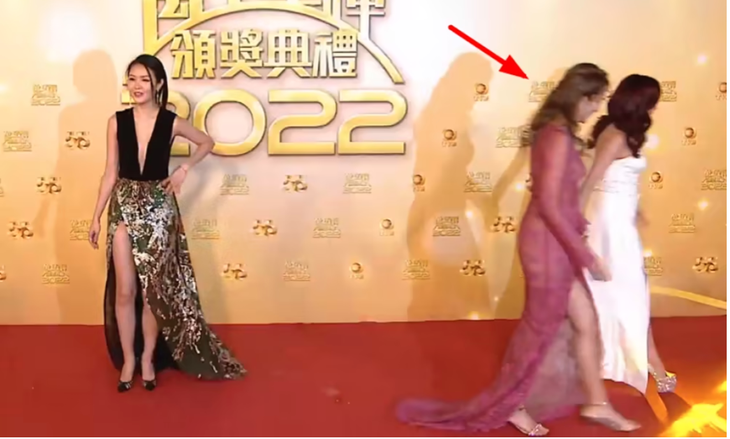 Những màn giẫm đạp váy tranh giành spotlight tại Lễ trao giải TVB - Ảnh 3.