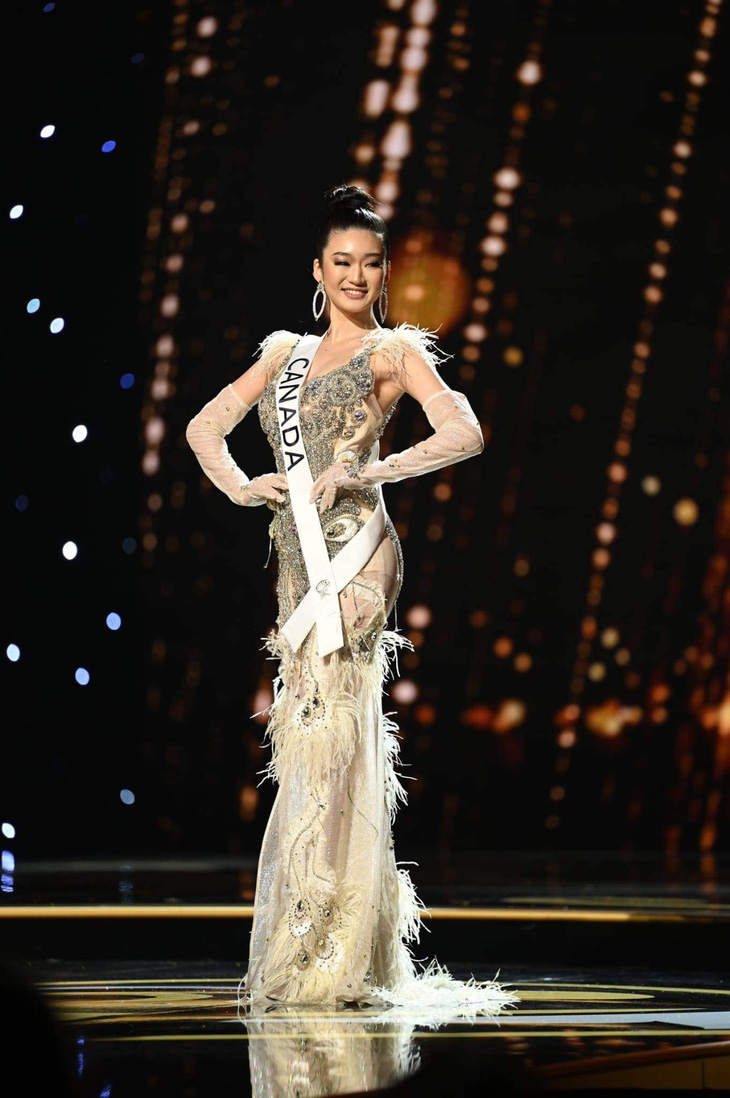 Hai nhà thiết kế Việt giúp hoa hậu Canada tỏa sáng ở Miss Universe 2022 - Ảnh 1.