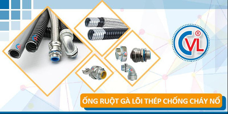 Cát Vạn Lợi sản xuất 4 loại ống ruột gà luồn dây điện - Ảnh 1.