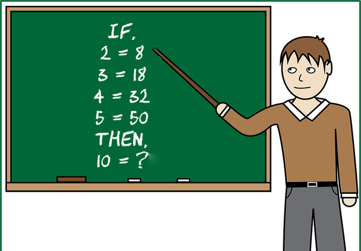 Thử thách IQ: Nếu 2 = 8 thì 10 = ? - Ảnh 1.