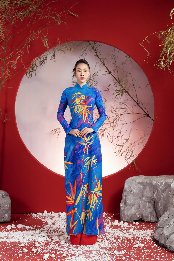 Đại sứ tre xanh Ban Mai khoe sắc cùng áo dài lấy cảm hứng từ tre - Ảnh 11.