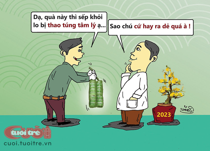 Quà Tết sớm cho sếp - Ảnh 1.