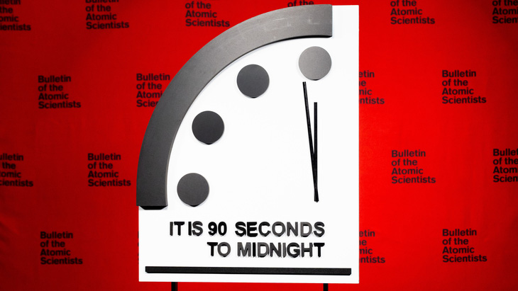 Đồng hồ ngày tận thế: Chỉ còn 90 giây, cảnh báo nguy hiểm chưa từng có - Ảnh 1.