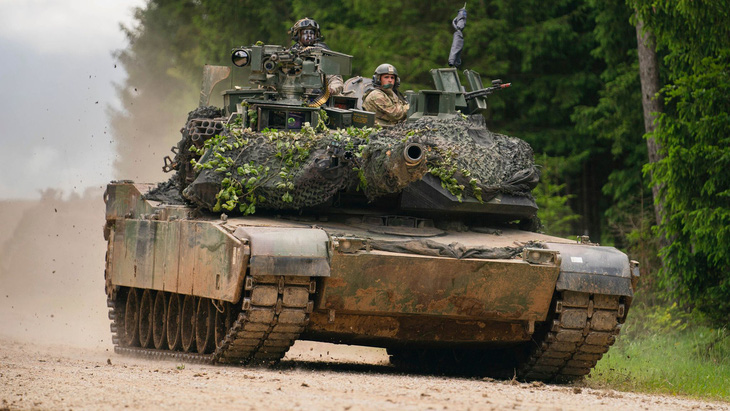 Xe tăng Abrams M1 của Mỹ - Ảnh: AP