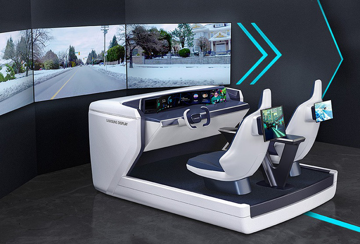 Samsung đang hiện thực hóa khoang lái ô tô như trong phim viễn tưởng - Ảnh 1.
