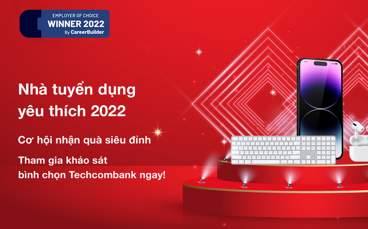 Techcombank trở lại đường đua "Nhà tuyển dụng yêu thích 2022"