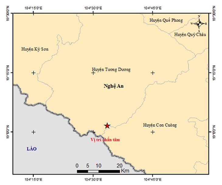 Động đất 3 độ Richter ở Nghệ An - Ảnh 1.