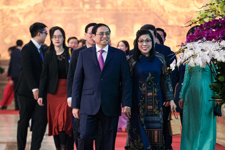 Thủ tướng Phạm Minh Chính và Phu nhân chủ trì tiệc chiêu đãi các nhà ngoại giao - Ảnh 2.