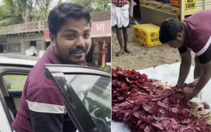 Chàng nông dân Ấn Độ lái Audi ra chợ ngồi bán rau