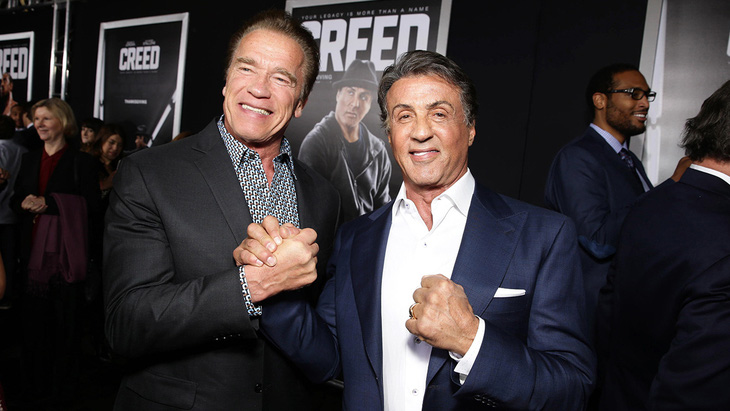 Arnold Schwarzenegger và Sylvester Stallone từ thù thành bạn - Ảnh: 6ABC