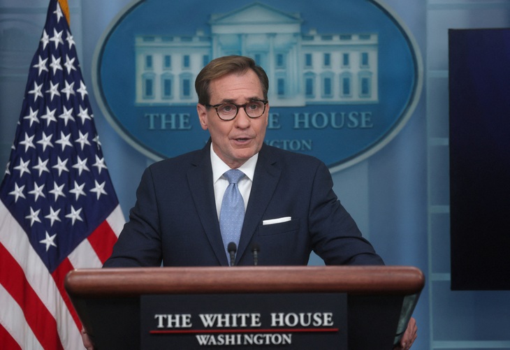 Người phát ngôn Hội đồng An ninh quốc gia Nhà Trắng John Kirby - Ảnh: REUTERS