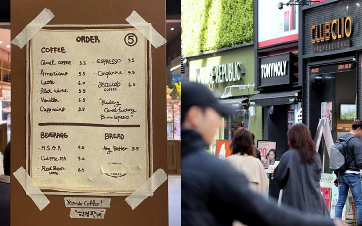 Tranh cãi việc sử dụng tiếng nước ngoài trên biển hiệu, thực đơn ở Hàn Quốc - Ảnh 1.
