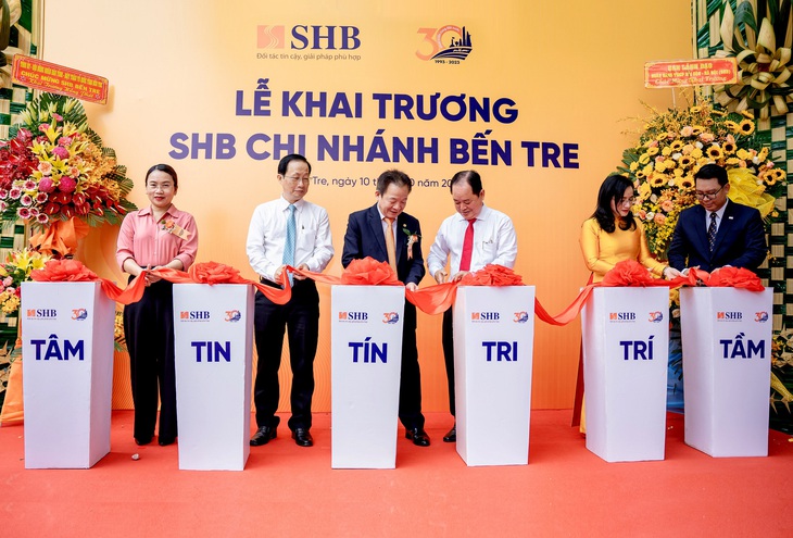 SHB khai trương chi nhánh tại Bến Tre - Ảnh: SHB